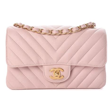 chanel pink chervon|CHANEL Calfskin Chevron Quilted Mini Rectangular Flap Light .